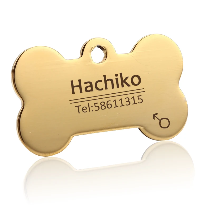 1pc Free engraving Pet Dog Tag Silicone Stainless Steel Dog ID Tag Engraved Dog Collar Anti-lost Pet Nameplate Tags For Dog Cat