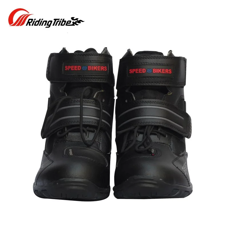 

Riding Tribe Microfiber Leather Motorcycle Boots Pro-biker SPEED Moto Racing Motocross Motorbike Boots Shoes A005