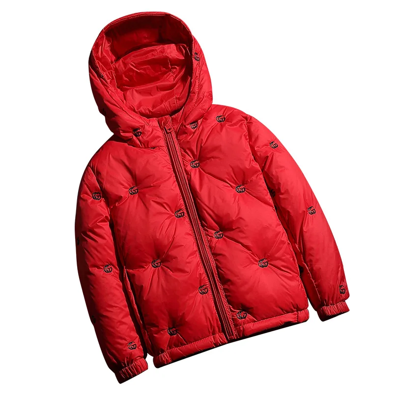 

Children's Down Garment Boys and Girls Bread Coat Babies' Winter Warming and Wind-proof Down Jacket Children's Winter Garment