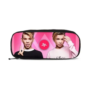 

Hip Hop Style Cool Marcus And Martinus Prints Purse Girls Boys Pencil Case School Supplies Pencil Box Pen Purse Organizer Wallet