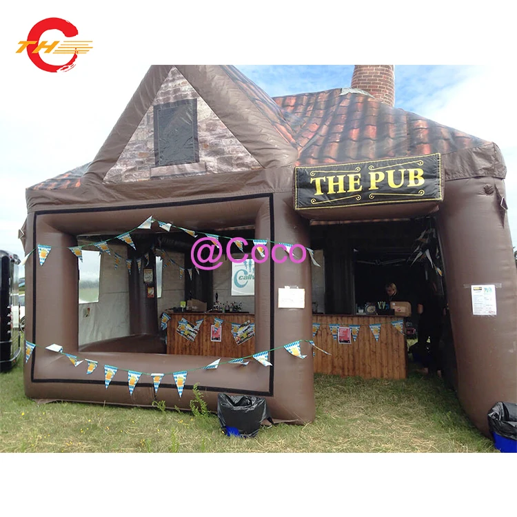 

free air ship to door,Attractive hot sale Inflatable tent Pub,6x4m/20x13ft outdoor inflatable party Bar house tent for sale