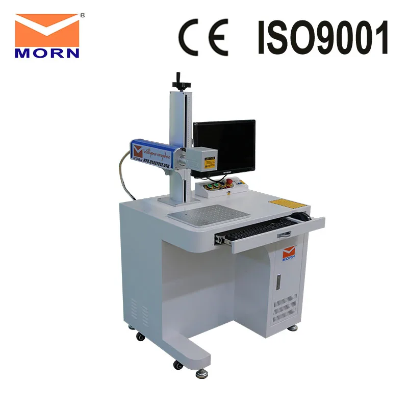  MORN Fiber Marking machine with computer fast speed marking metal CNC laser engraver stainless stee