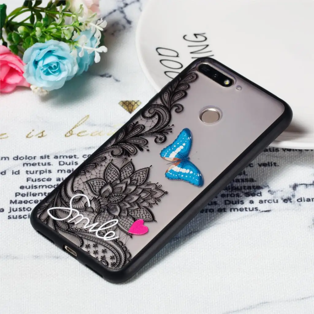 Embossed soft TPU silicone case for Huawei Honor 7A Play 7 A Y6 2018 Cover AUM-TL20 AL20 ATU-LX1 L21 Case phone shell |