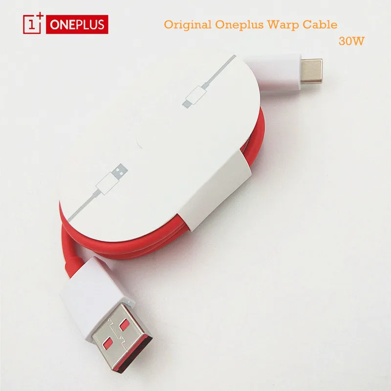

Original Oneplus 7 pro Warp charger cable round quick 6A fast charge dash data sync line cable for One plus 7 6T 6 5T 5 1 + 3 3T