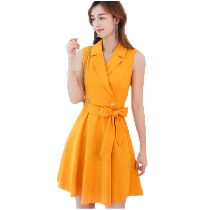 

C1455 Summer 2019 new hot sale youth pop women casual nice show thin fashion temperament dress cheap wholesale