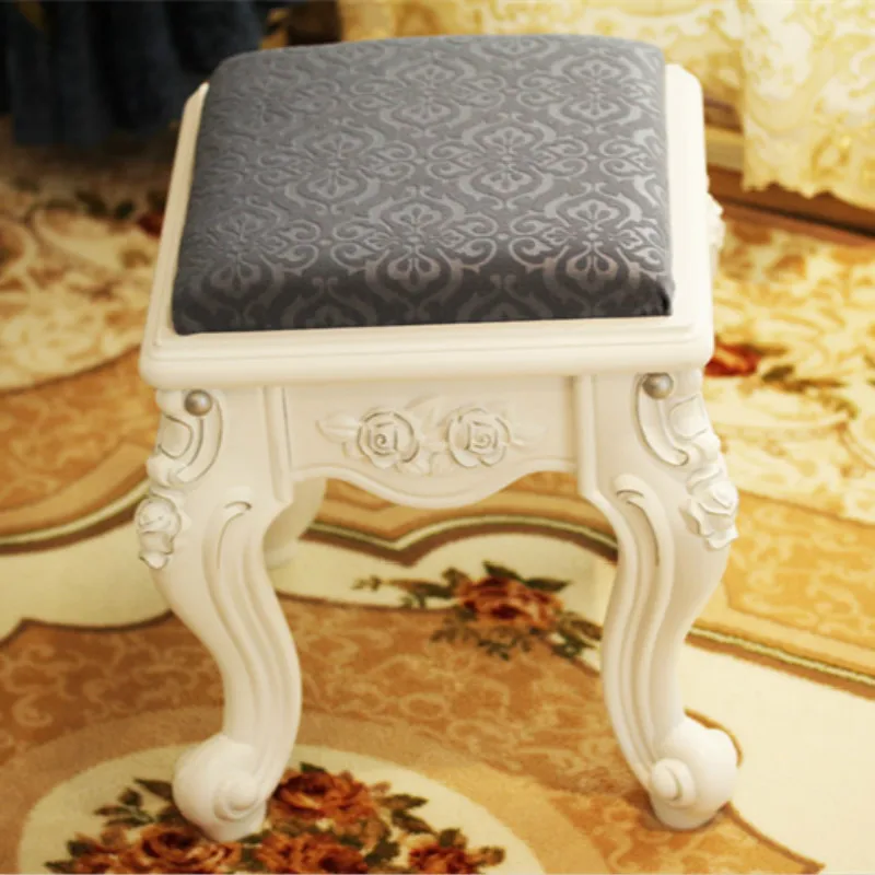 

European coffee table stool dressing table makeup stool wash footstool fabric change shoes stool living room creative sofa bench