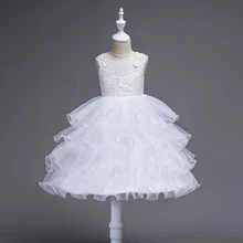 Красные, розовые, фиолетовые, белые красивые платья для выпускного вечера вечерние, детское платье с цветочным узором для девочек на свадьбу, платье принцессы для девочек 3-14 лет