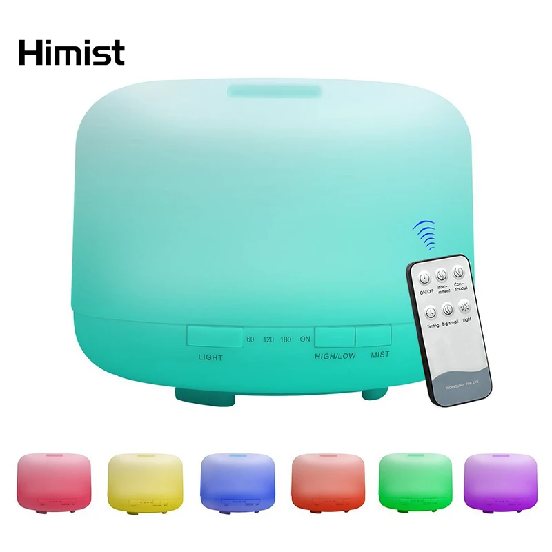 Electric Aroma Diffuser Air Humidifier With Led Light 300ml 500ml Ultrasonic Cool Mist Maker