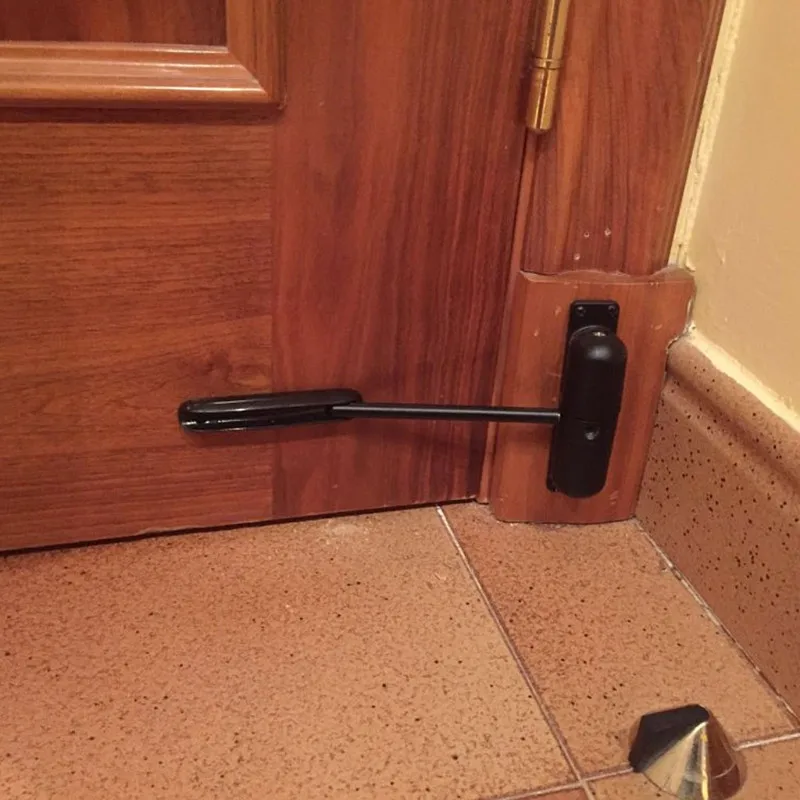 Zinc Alloy 20-70KG Spring Door Closer Automatic Door Closer Mounted Stops Adjustable Surface