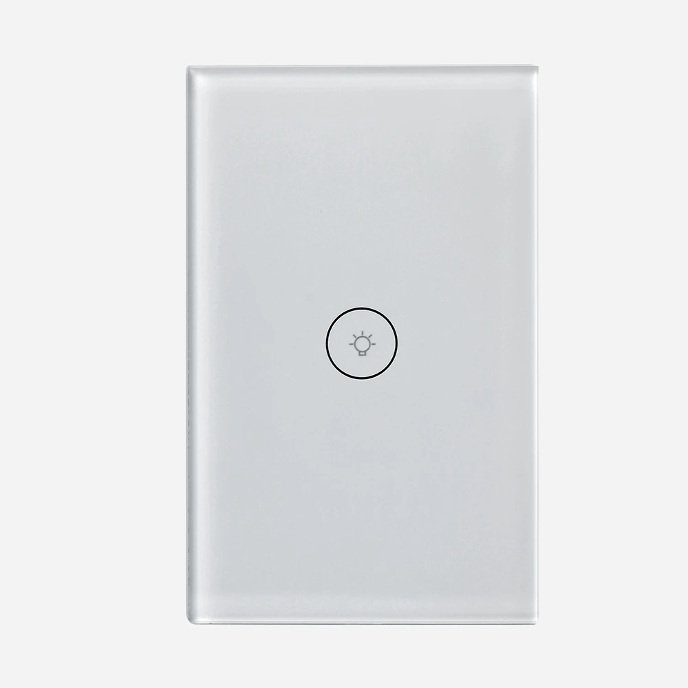 

US Standard Smart Light Touch Switch,Wifi APP Remote Control Wall Touch Switch,Tempered Glass Touch Screen,AC 100-240V,120 mm