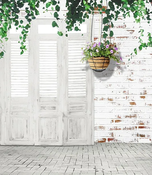 5x10ft Indoor Old White Door Brick Wall Floordrop Vintage Wedding  Photography Studio Backdrops Backgrounds Vinyl 8x10 8x15 10x20 - Backgrounds  - AliExpress