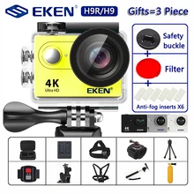 Экшн-камера eken H9R/H9 Ultra HD 4 K/30fps WiFi 2," 170D Водонепроницаемая камера для подводной съемки на шлеме Спортивная камера s