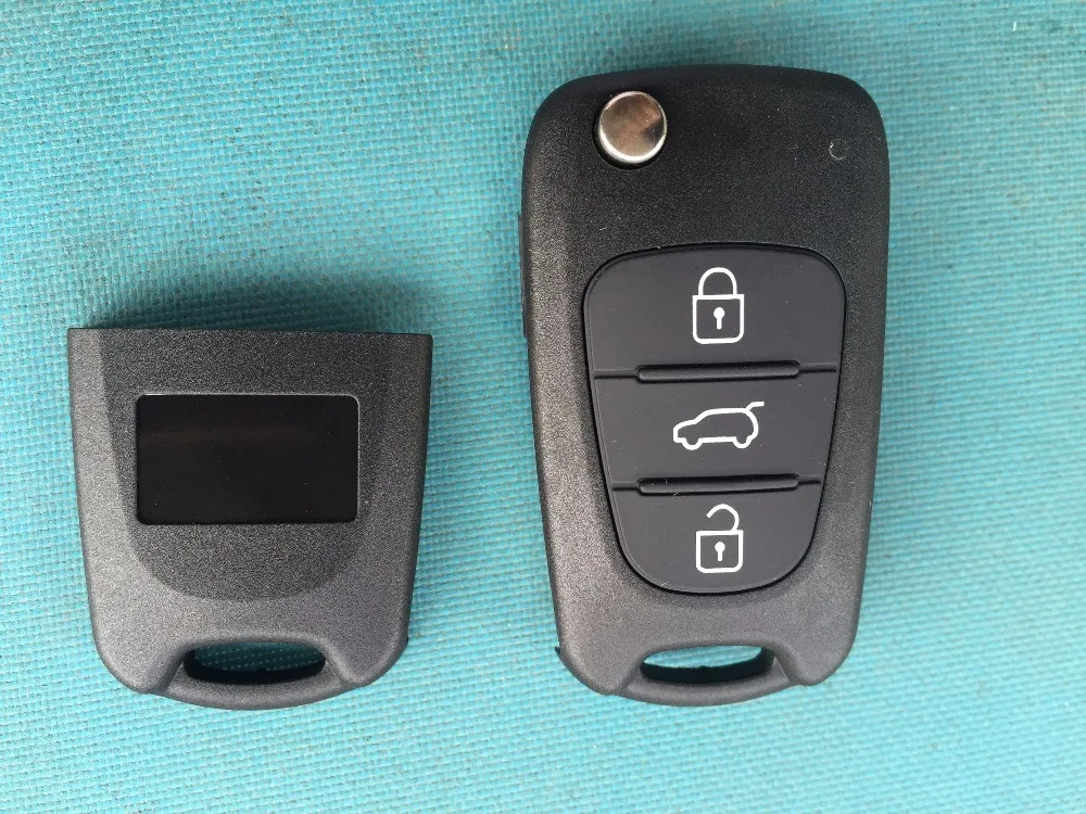 ZABEUDEIR For Hyundai i10 3 Button Remote key FOB shell