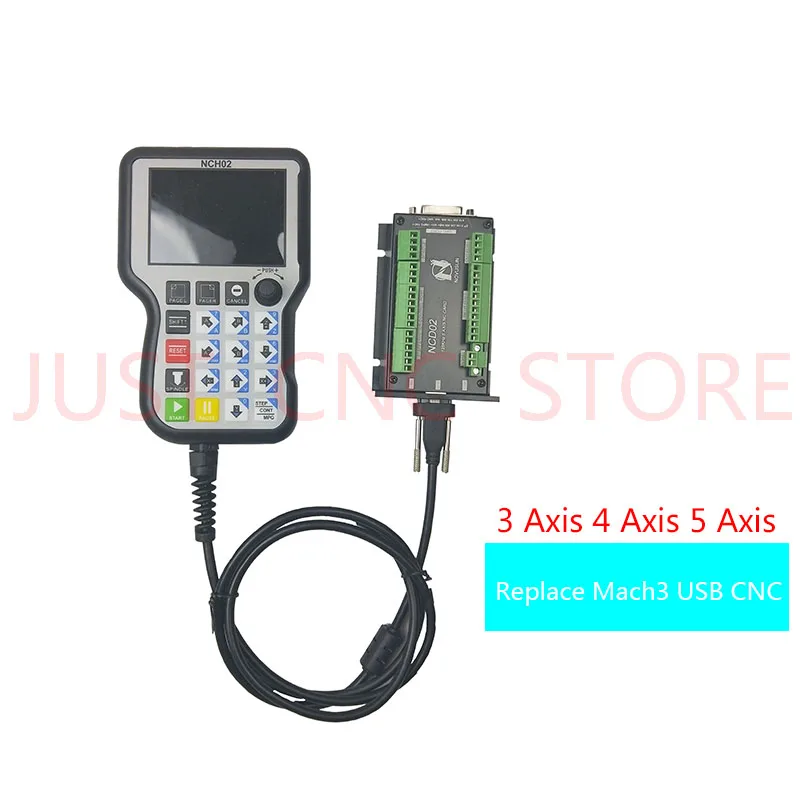 

NCD02 3 axis 4 axis 5 axis Mach3 USB CNC controller engraving milling machine stepping servo off line single machine replace