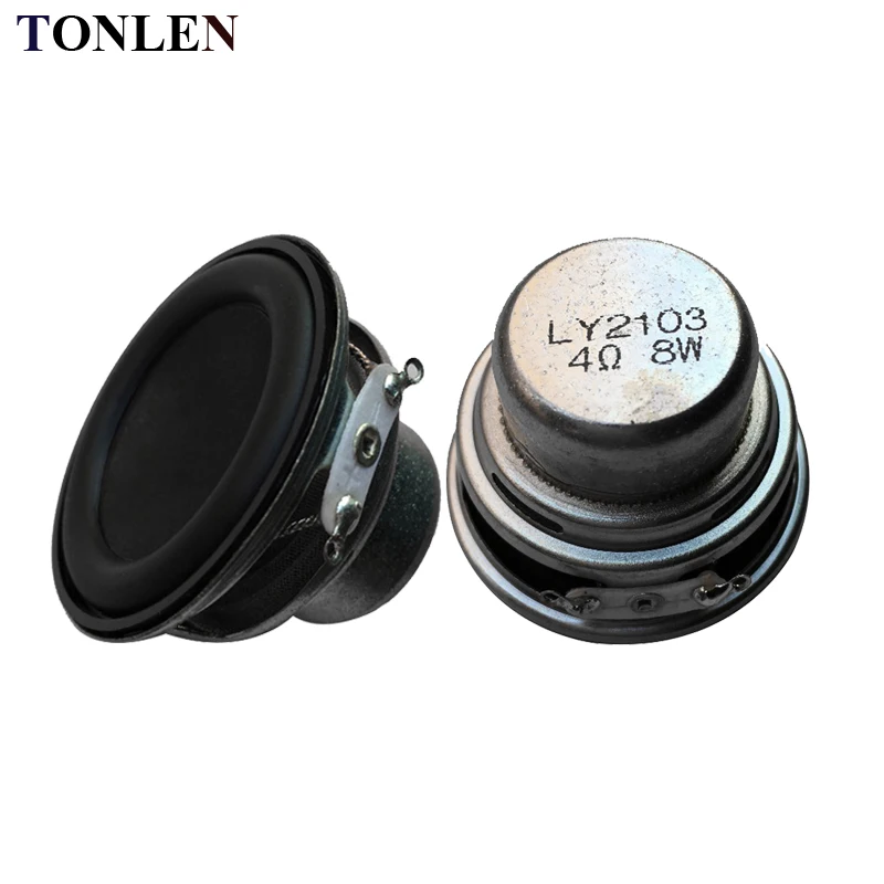 TONLEN 4 ohm Full Range Speaker 8W NdFeB magnetic Car 1.5inch Loudspeaker 4ohms 45mm 18 core DIY Portable Bluetooth Speaker 2PCS TONLEN 4 ohm Full Range Speaker 8W NdFeB magnetic Car 1.5inch Loudspeaker 4ohms 45mm 18 core DIY Portable Bluetooth Speaker 2PCS