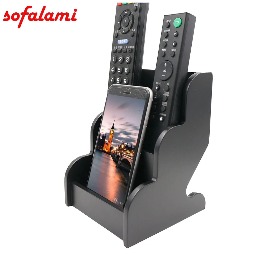 Universal Cell Phone wooden Holder Bedroom desktop phone stand Remote