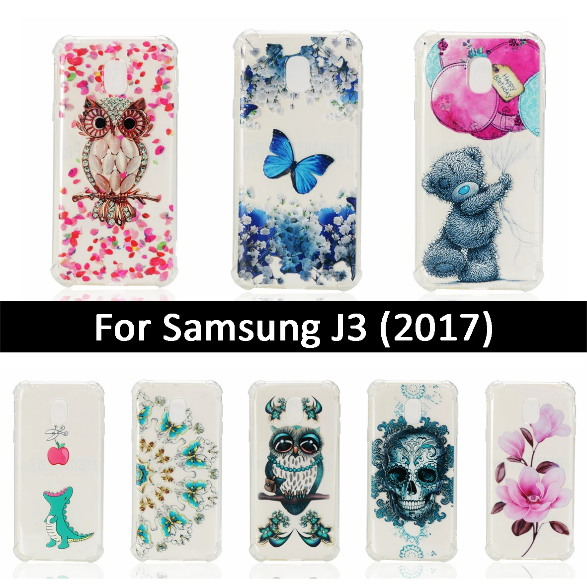 Милый чехол для Samsung Galaxy J330/J3 Pro/J3 2017 корпуса телефона J3Pro/J3 J 3 330 противоударный ТПУ