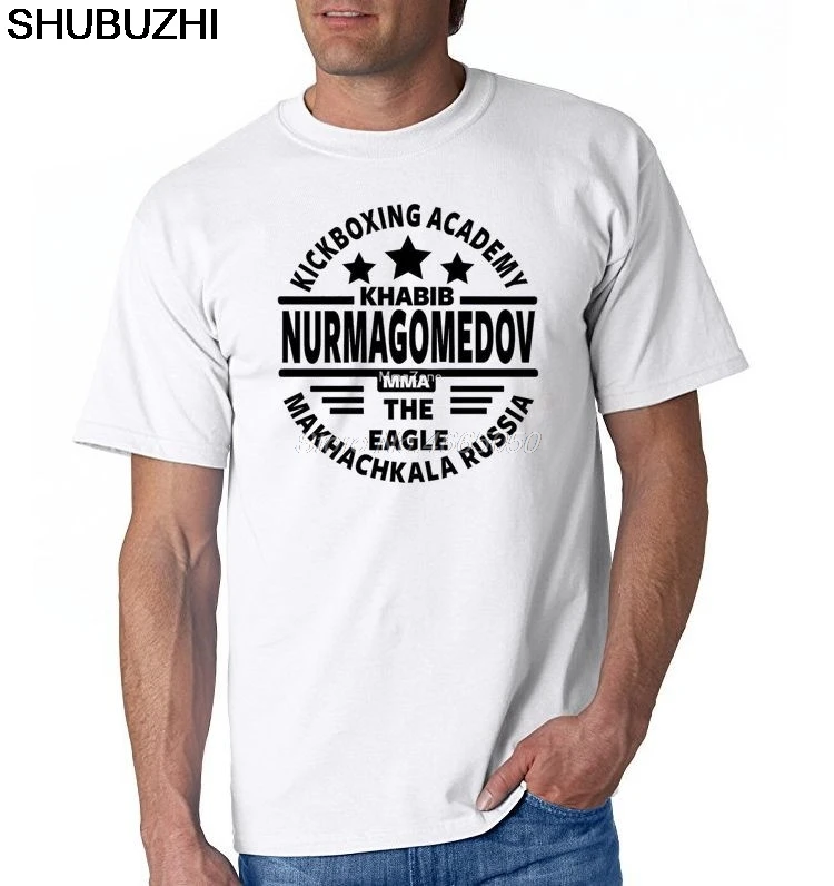 

Free shipping Khabib Nurmagomedov logo Mens & s MMA Cool Letters T shirt