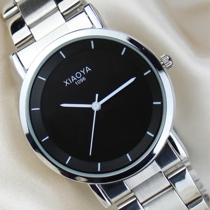 

Wrist Watches Brand Waterproof Stainless Steel Quartz Watch Sliver a Bracelet Pair Watch Female Male Clock reloj mujer