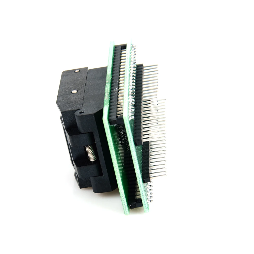 

2019 New TQFP64 LQFP64 QFP64 socket adapter IC chip test burning seat STM32 QFP64 0.5m programmer LQFP64 adapter