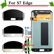 100 Warranty Super AMOLED For Samsung Galaxy S7 Edge G935 G935F LCD Display Touch Screen Digitizer