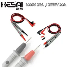 1000 в практичный мультиметровый Тестовый Кабель 110 см Универсальный цифровой мультиметр, провод зонда 10А/20А
