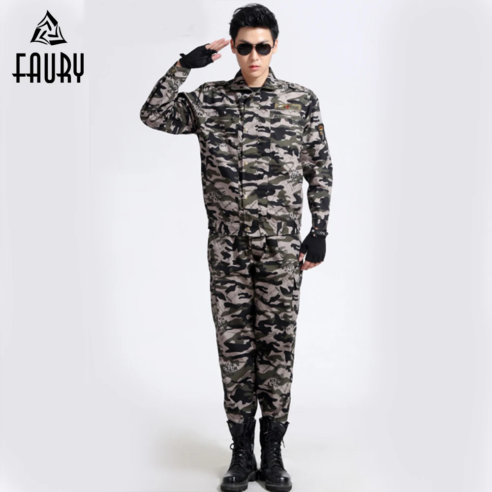 Мужская Военная Боевая форма одежды, армейская одежда, уличная тренировочная камуфляжная форма, топ+ штаны, комплекты из двух предметов, 12 цветов