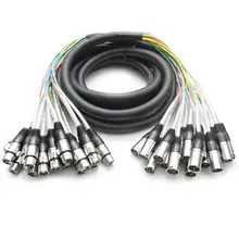 Высокое качество sanke кабель для 16ти-канального видеорегистратора XLR PA Pro аудио этап нашивка "Змея" кабель 16ft