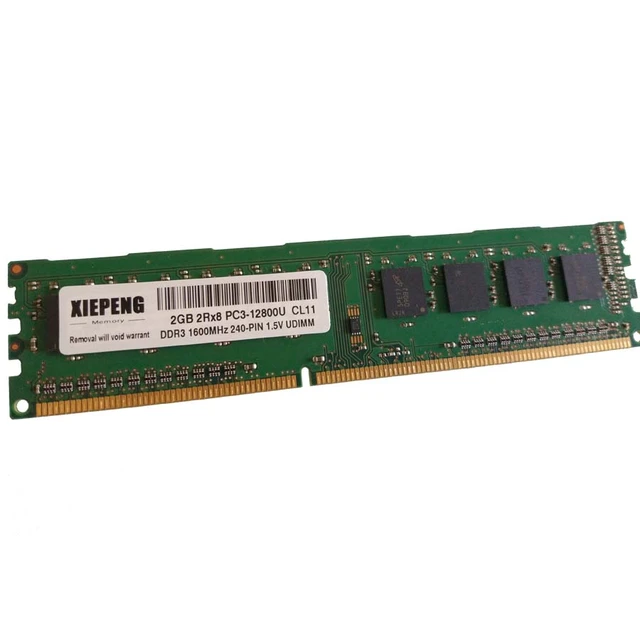 PC Memory 8GB DDR3 1600MHz 4GB 2Rx8 PC3-12800U NON ECC RAM 8G PC3