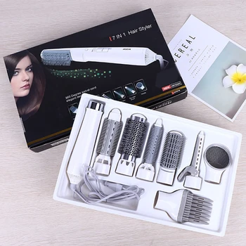 

7 in1 Multifunction Hair Dryer Styling Tools Set Professional Electric Hair Dryer Blow Hairdryer Styler Brush Comb Straightener