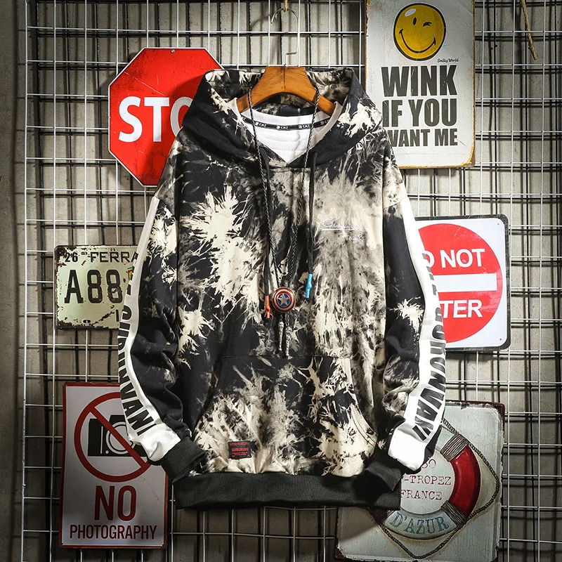 

Hip Hop Graffiti Hoodies Mens 2019 Autumn Casual Pullover Sweats Hoodie Male Fashion Skateboards Sweatshirts