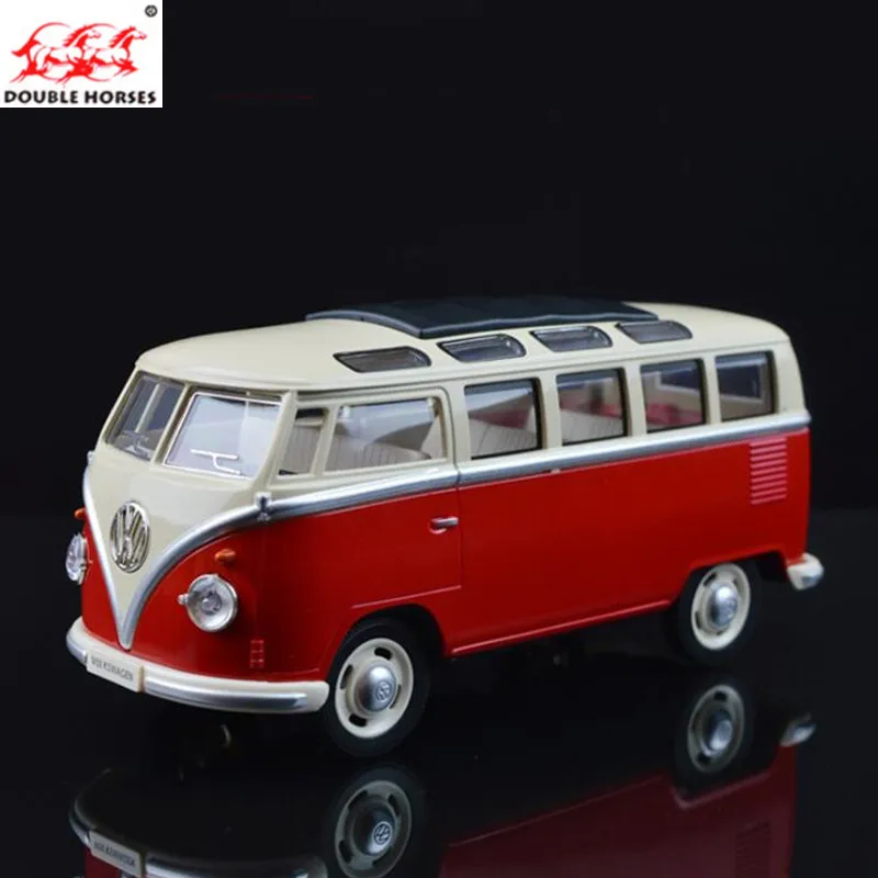 

volkswagen VW bus 1:24 Diecast Alloy Diecast Models Car Toy Collection Miniature Pull Back Doors Openable Bus Boy Children Gift