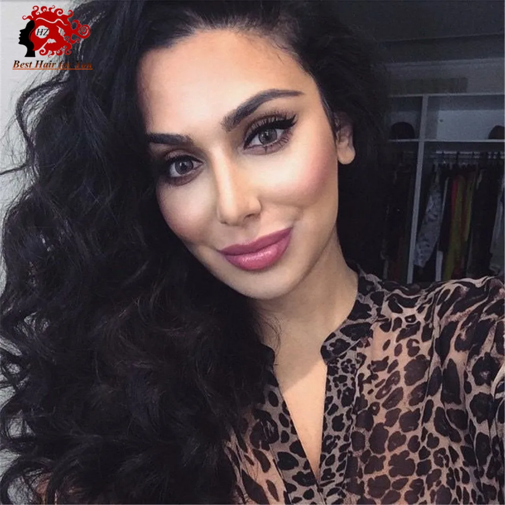 Hot selling charming fashion curly style full lace wigs 100 Human hair