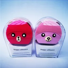 Мини электрическая Чистящая Щетка массажная для лица очищающий массажер для лица для очищения лица машинная стирка очиститель для лица