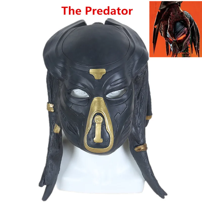 

2019 Movie The Predator Cosplay Costumes Full Head Latex Mask Props Helmet Masks Halloween Fancy Ball Cosplay Accessories