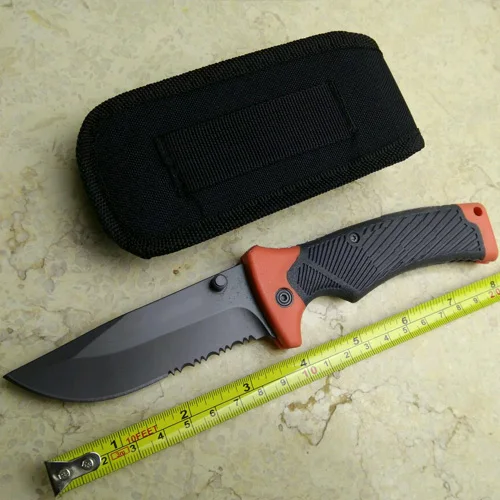 

high quality 7Cr17Mov Blade Hunting Survival Folding Sheath Knife camping tools Knife Tactical & Sheath