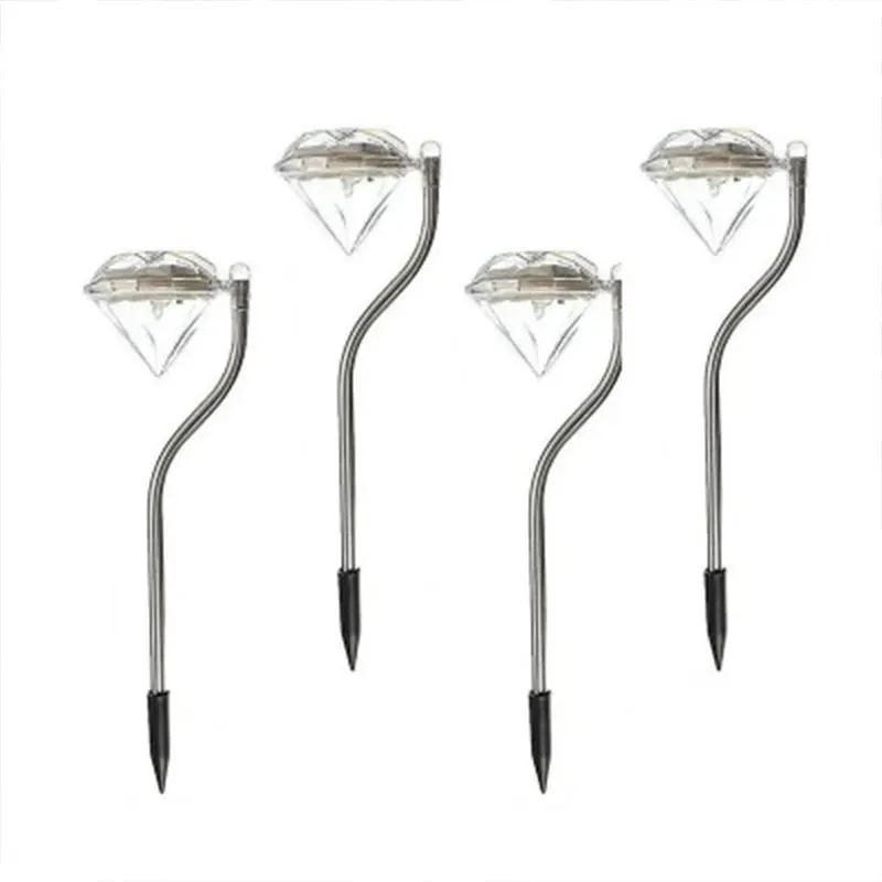 

Household Yard Garden Practical Durable Innovate Diamond Shaped Waterproof Solar Power LED Light Lamp Solar Color-changing Power