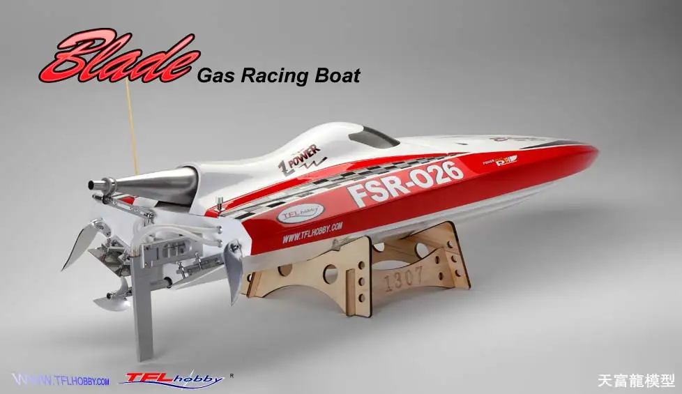 

TFL Blade Rocket 26CC Fiberglass Gasoline Racing Boat with 26CC Gasoline Engine