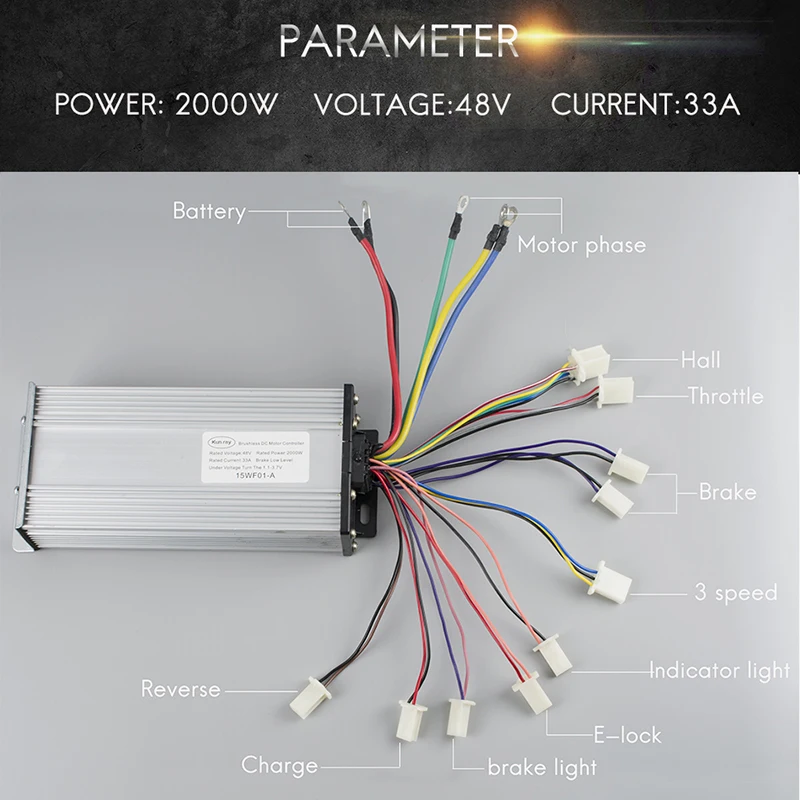 Bicicleta электрический бесщеточный контроллер электродвигателя 2000 Вт 48 В velo контроллер электродвигателя для электровелосипеда