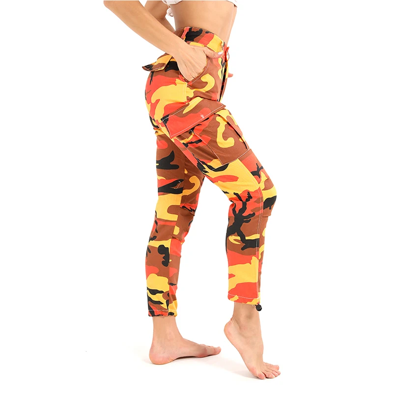 

Women Cargo Pants High Waist Punk Gothic Sweatpants Trousers Hiphip Harem Pants Loose Pants With Pocket Pantalones Mujer