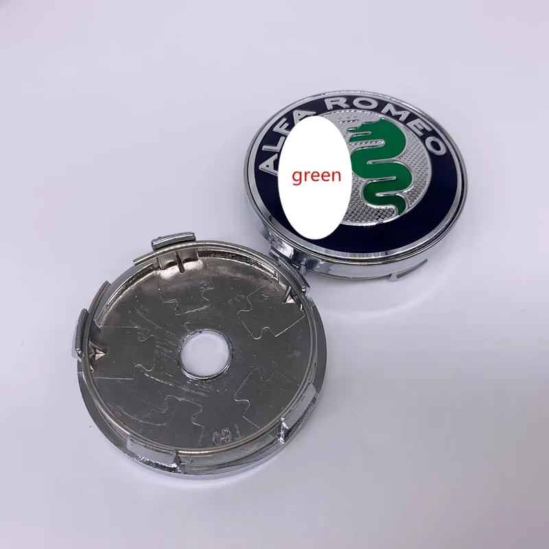 

4pcs 60mm 56mm Car Wheel Center Hub Cap Badge Emblem wheel dust-proof Decal For Alfa Romeo Mito 147 156 159 166