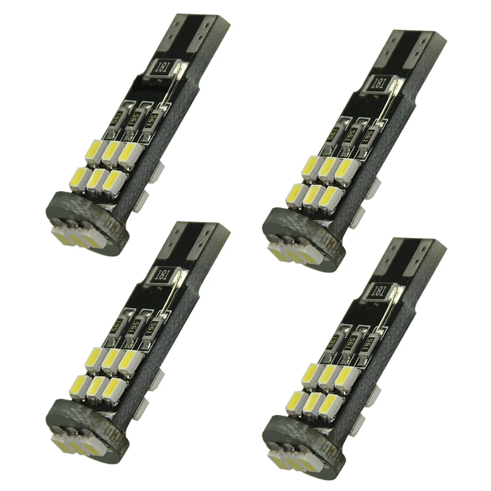 

4PCS 168 194 501 W5W T10 15SMD 3020 Canbus Error Free LED side light/door lights Interior Bulb White