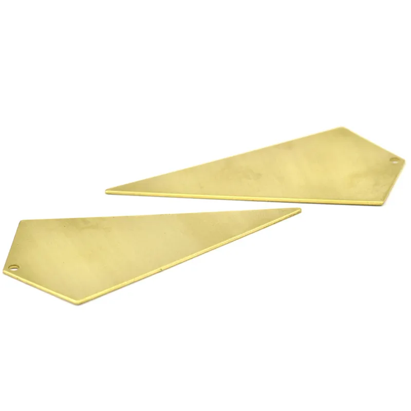 

.. Raw Brass Triangle Charms ( 1 holes)..sz (54x29x0.60mm) U013-4choose