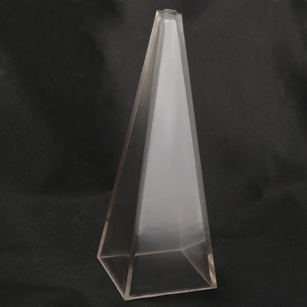 2Pcs Pyramids Shaped Plastic Candle Making Mould DIY Candles Models Craft Soap Mold Handmade - 1.97x1.97x5.91 inch