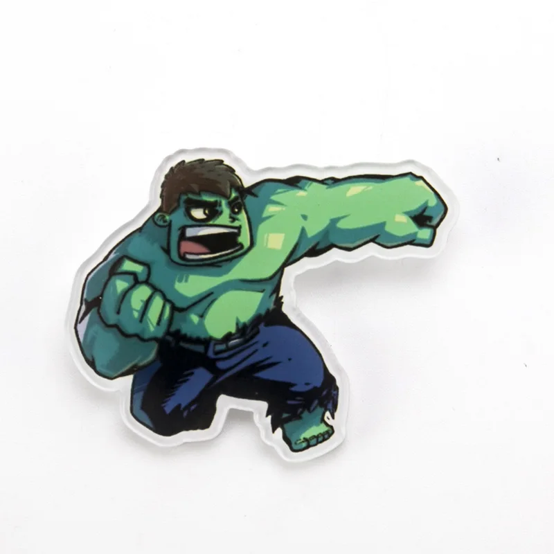 Marvel Badges Avengers Brooch Pins Thor Pin Movie Endgame Jewelry Iron Man Captain America Spiderman Brooches For Women Men Gift - Окраска металла: Hulk