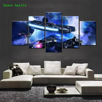 

Millennium Falcon Star Wars 5 Pieces Canvas Painting Print Living Room Home Decor Modern Wall Art Oil Painting Poster