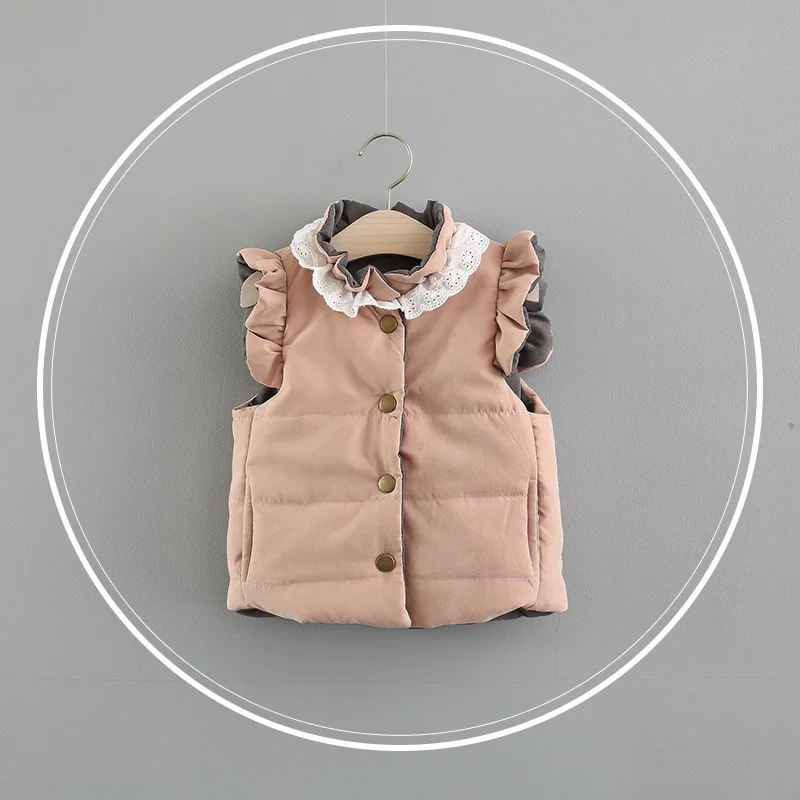 Buy Children Winter Waistcoat Toddler Boys Vest Coats Big Bow Vest For Girls