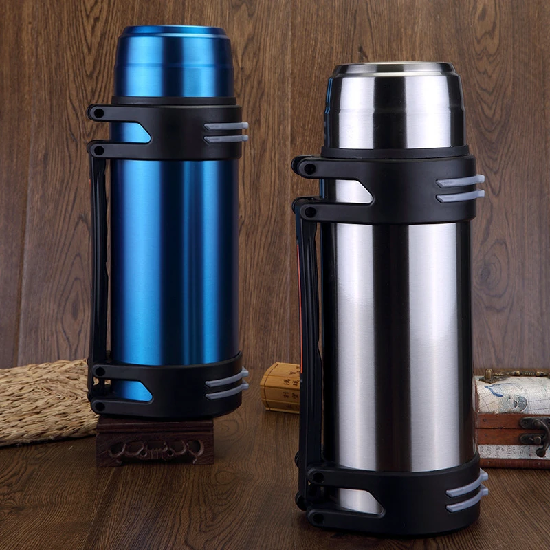 2L 304 Stainless Steel Vacuum Travel Outdoor Thermos Bottle Tea Coffee Insulation Cup Portable Water Kettle Flask Large Capacity