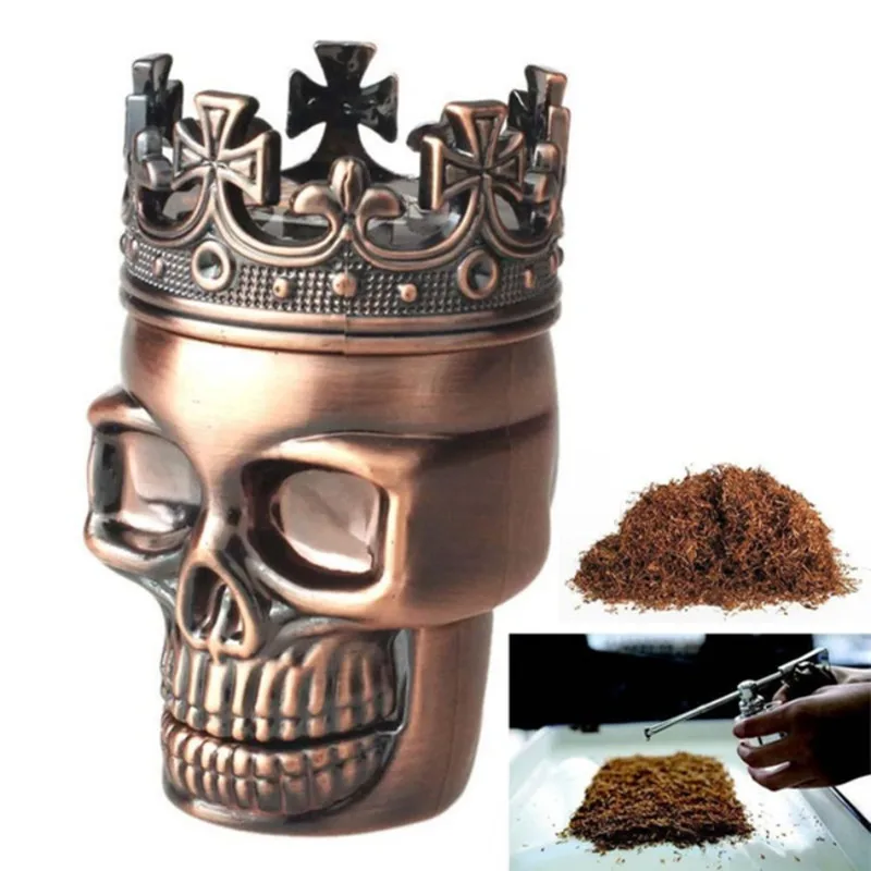 Creative-Manual-Grinding-Smoke-Detector-King-Skull-Cigarette-Herb-Grinder-3-Parts-Herb-Grinder-With-Pollen (2)