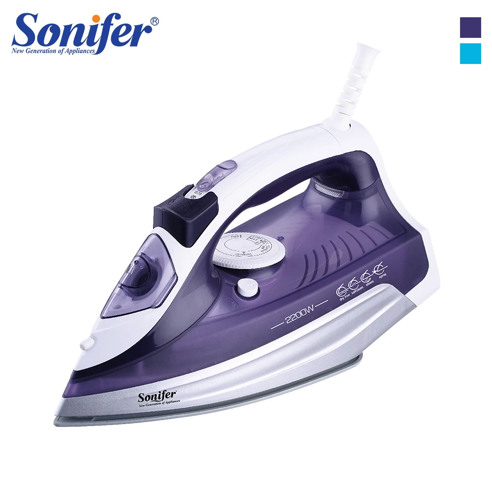 

2200W Household High Quality Electric Steam Irons for Clothes Multifunction Adjustable Ceramic Soleplate Hot Iron Sonifer